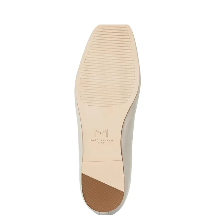 Marc Fisher Ubet Slipon Casual Flat Chic Cream Women Loafers and Flats