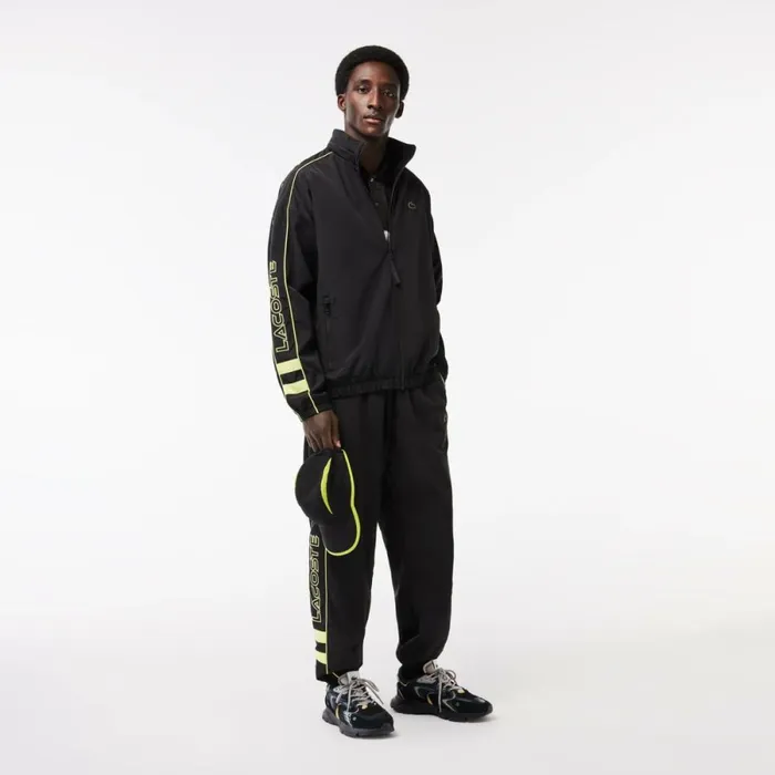 Matching Sets Men Lacoste Men039s Contrast Details Relaxed Fit Sweatpants Black Flashy Yellow 6vt