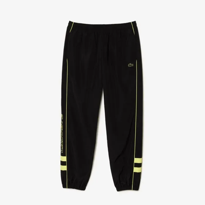 Matching Sets Men Lacoste Men039s Contrast Details Relaxed Fit Sweatpants Black Flashy Yellow 6vt
