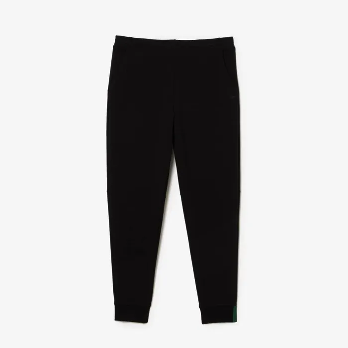 Matching Sets Men Lacoste Mens Slim Fit Heathered Cotton Blend Sweatpants Black 031
