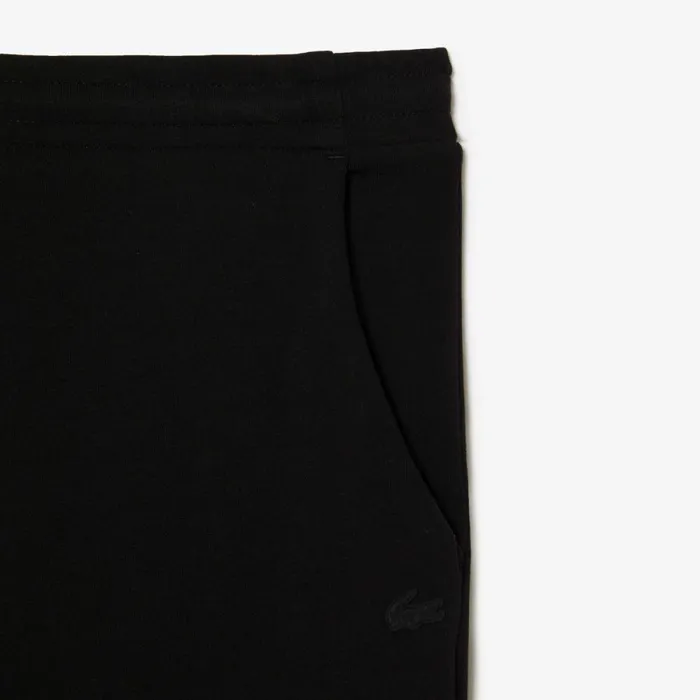Matching Sets Men Lacoste Mens Slim Fit Heathered Cotton Blend Sweatpants Black 031