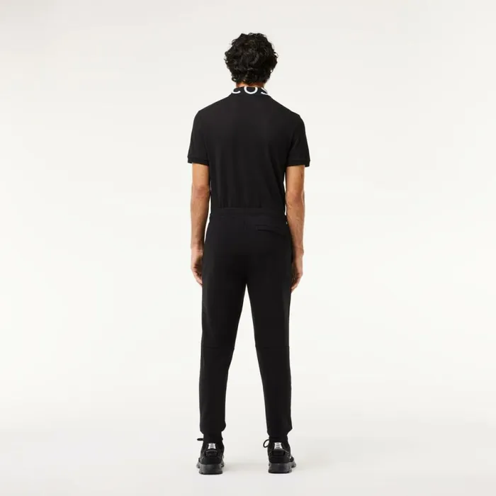 Matching Sets Men Lacoste Mens Slim Fit Heathered Cotton Blend Sweatpants Black 031