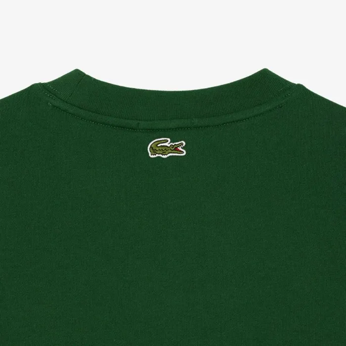 Matching Sets MenWomen Lacoste Unisex Signature Print Sweatshirt Pine Green 132
