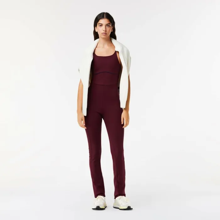 Matching Sets Women Lacoste Lacoste X EleVen By Venus Embroidered Back Jumpsuit Bordeaux Navy Blue Iya