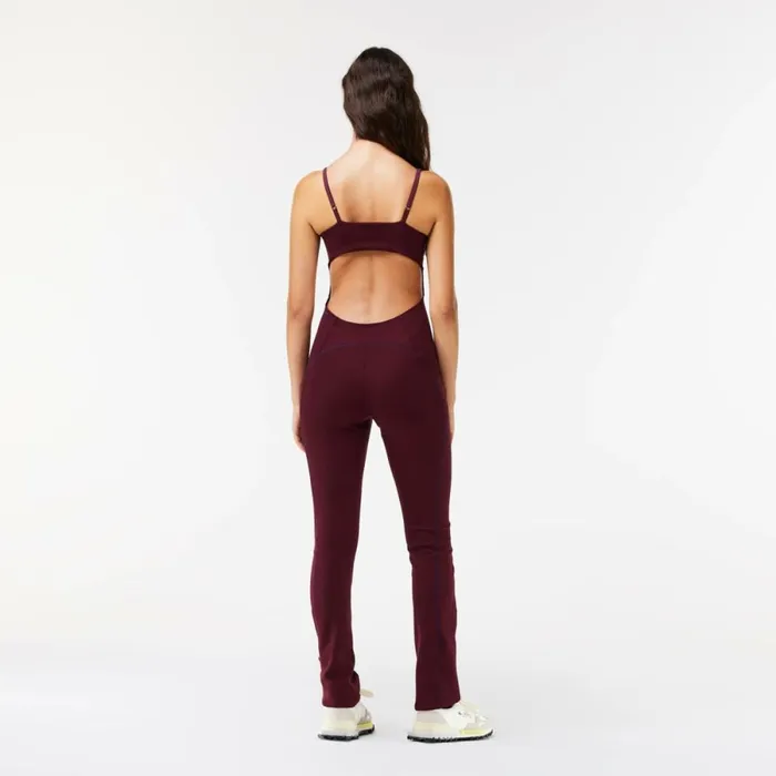 Matching Sets Women Lacoste Lacoste X EleVen By Venus Embroidered Back Jumpsuit Bordeaux Navy Blue Iya
