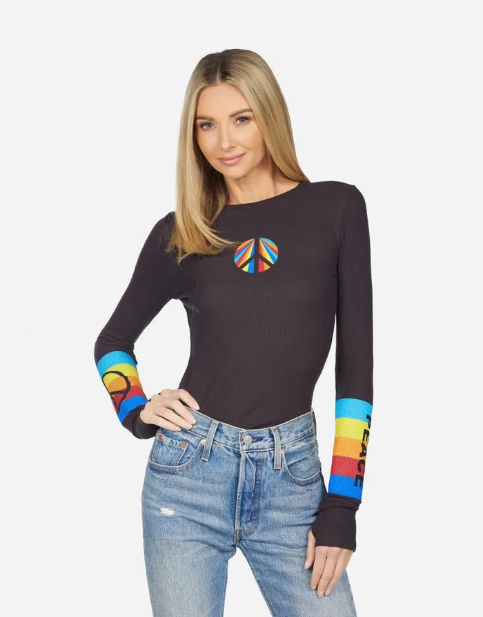 McKinley Peace Rays Onyx Women Lauren Moshi Long Sleeve