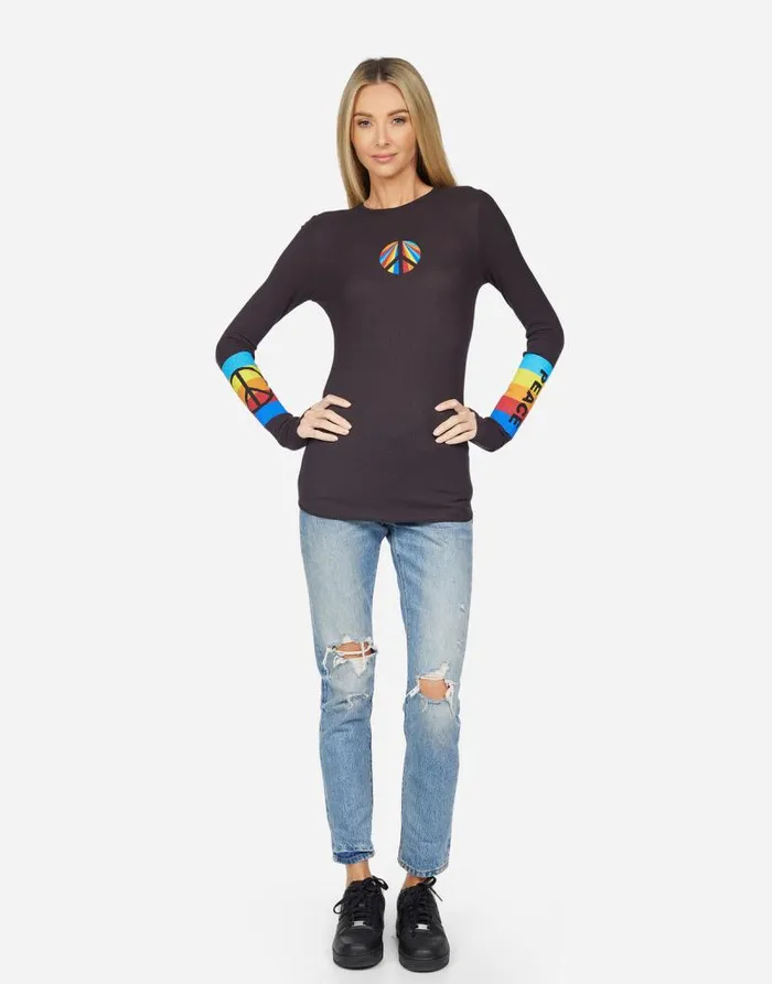 McKinley Peace Rays Onyx Women Lauren Moshi Long Sleeve