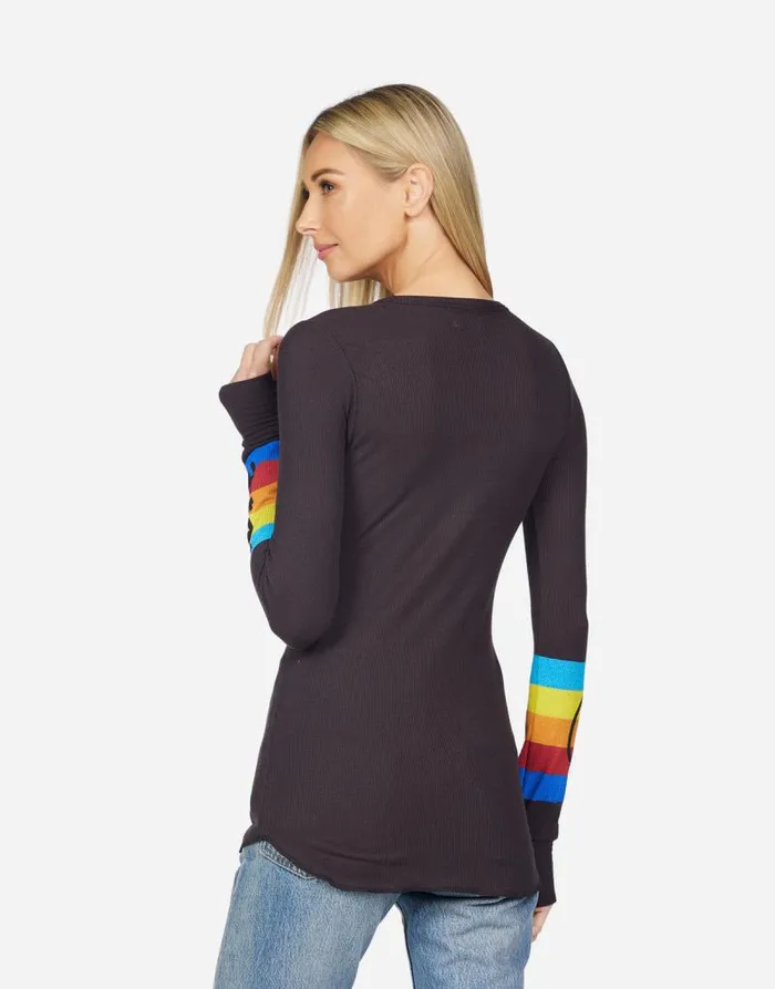 McKinley Peace Rays Onyx Women Lauren Moshi Long Sleeve
