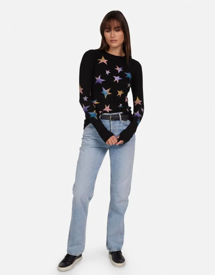 McKinley Rainbow Stars Black Women Lauren Moshi Long Sleeve