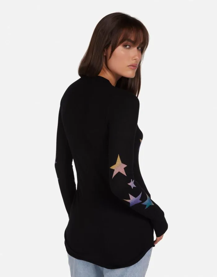 McKinley Rainbow Stars Black Women Lauren Moshi Long Sleeve