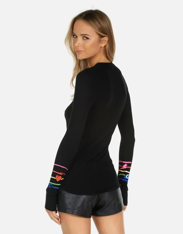 McKinley X Elements Rainbow Black Women Lauren Moshi Long Sleeve
