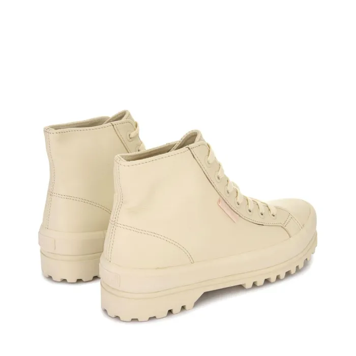 Men Ankle Boots Unisex 2341 ALPINA NAPPA Laced TOTAL BEIGE GESSO Superga Ankle Boots