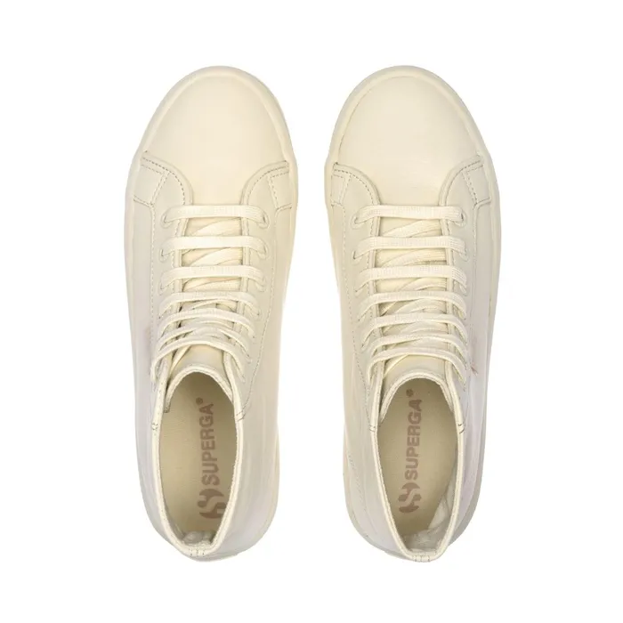 Men Ankle Boots Unisex 2341 ALPINA NAPPA Laced TOTAL BEIGE GESSO Superga Ankle Boots