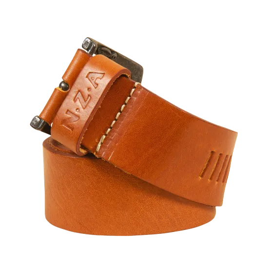 Men Belts NZA New Zealand Auckland Cave Point 8211 Cognac Brown
