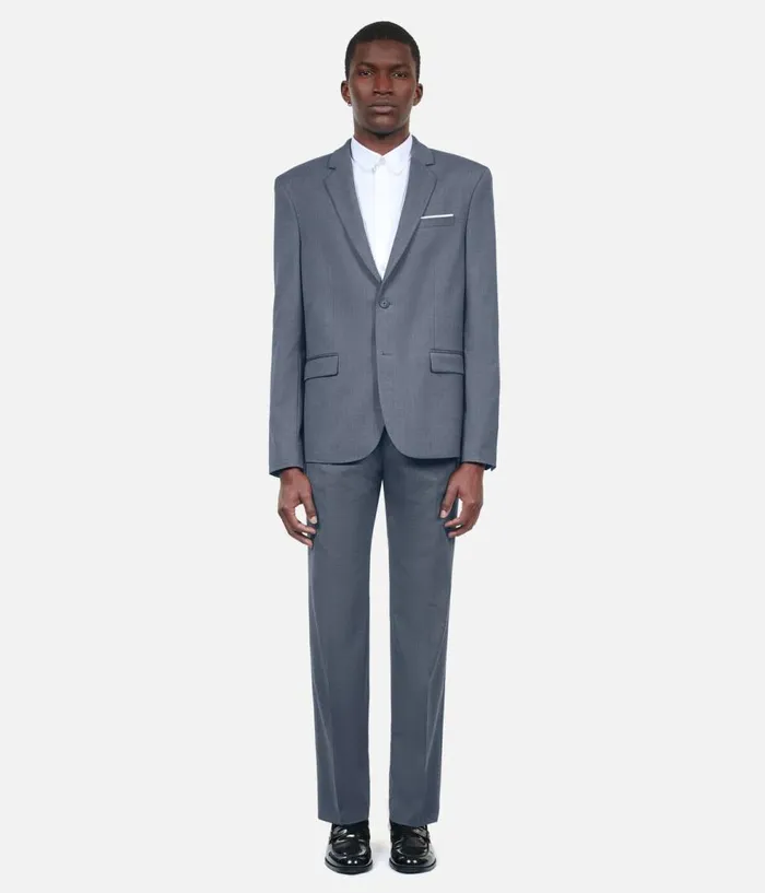Men Blazers and Suits THE KOOPLES Blue Wool Suit Jacket