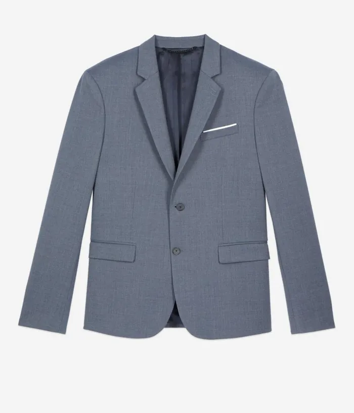 Men Blazers and Suits THE KOOPLES Blue Wool Suit Jacket