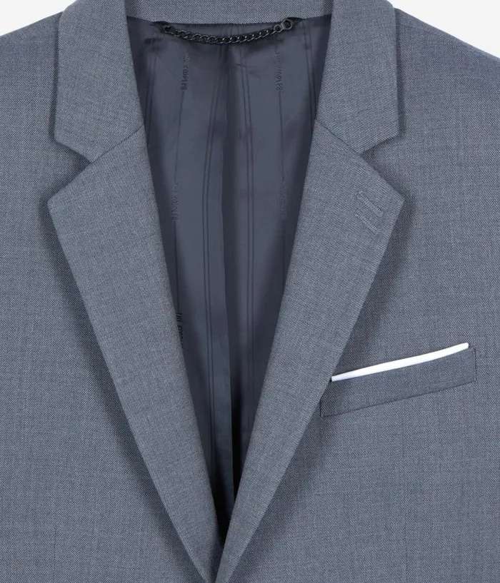 Men Blazers and Suits THE KOOPLES Blue Wool Suit Jacket
