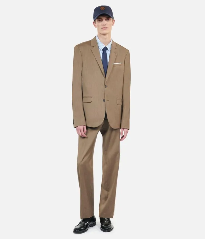 Men Blazers and Suits THE KOOPLES Light Brown Wool Suit Jacket Men Blazers and Suits THE KOOPLES Light Brown Wool Suit Jacket