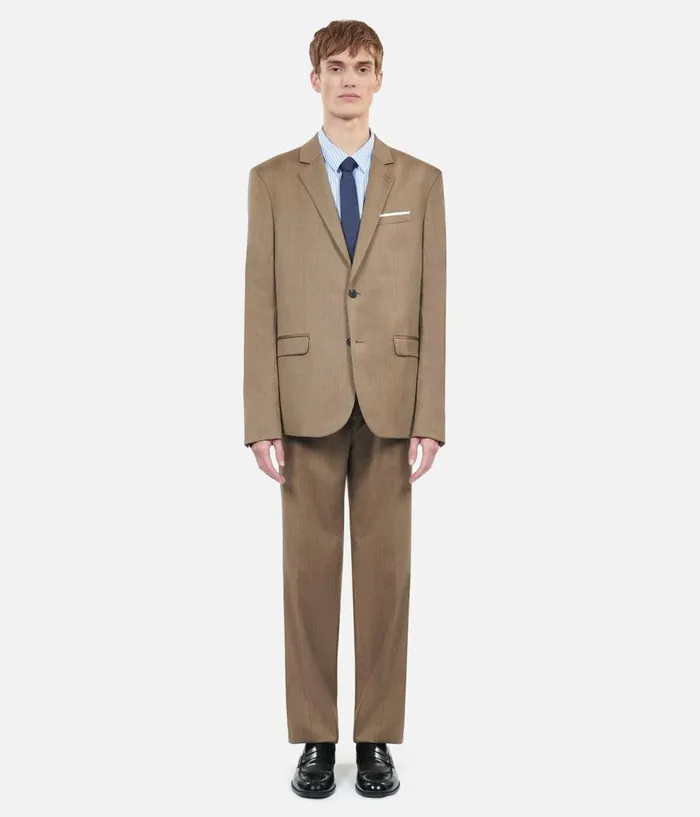 Men Blazers and Suits THE KOOPLES Light Brown Wool Suit Jacket Men Blazers and Suits THE KOOPLES Light Brown Wool Suit Jacket