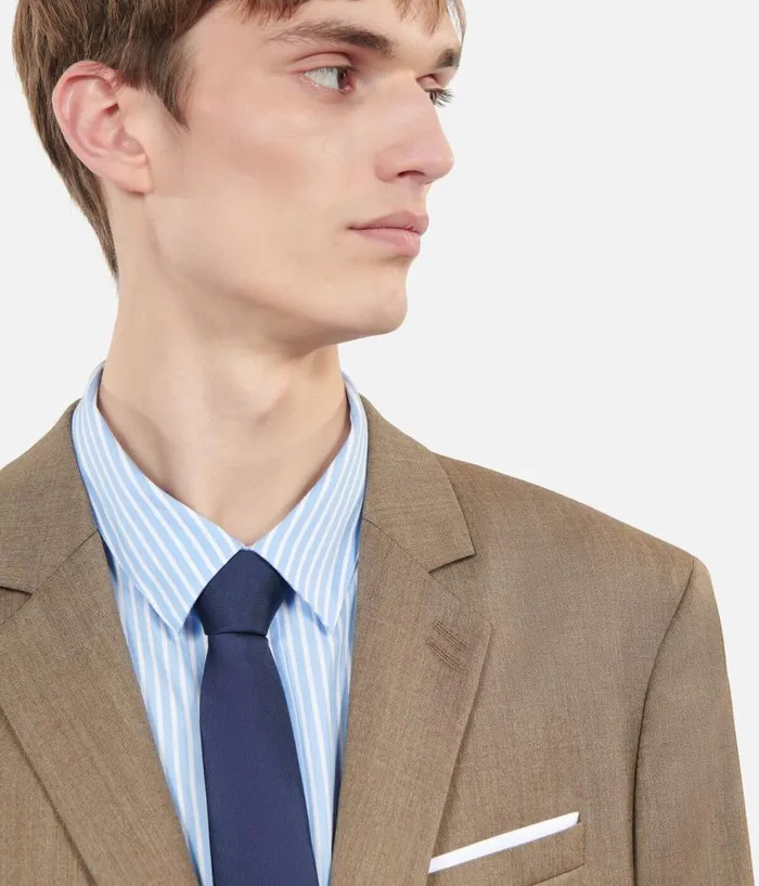 Men Blazers and Suits THE KOOPLES Light Brown Wool Suit Jacket Men Blazers and Suits THE KOOPLES Light Brown Wool Suit Jacket