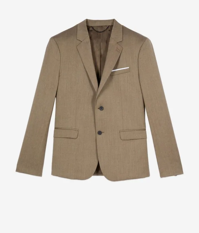 Men Blazers and Suits THE KOOPLES Light Brown Wool Suit Jacket Men Blazers and Suits THE KOOPLES Light Brown Wool Suit Jacket