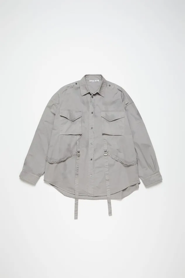 Men Buttonup Shirt Mid Grey Acne Studios Shirts