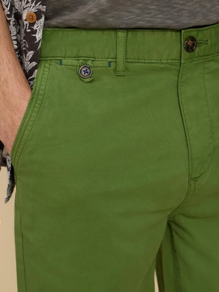 Men CHINOS White Stuff Sutton Organic Chino Short Bright Green Men CHINOS White Stuff Sutton Organic Chino Short Bright Green