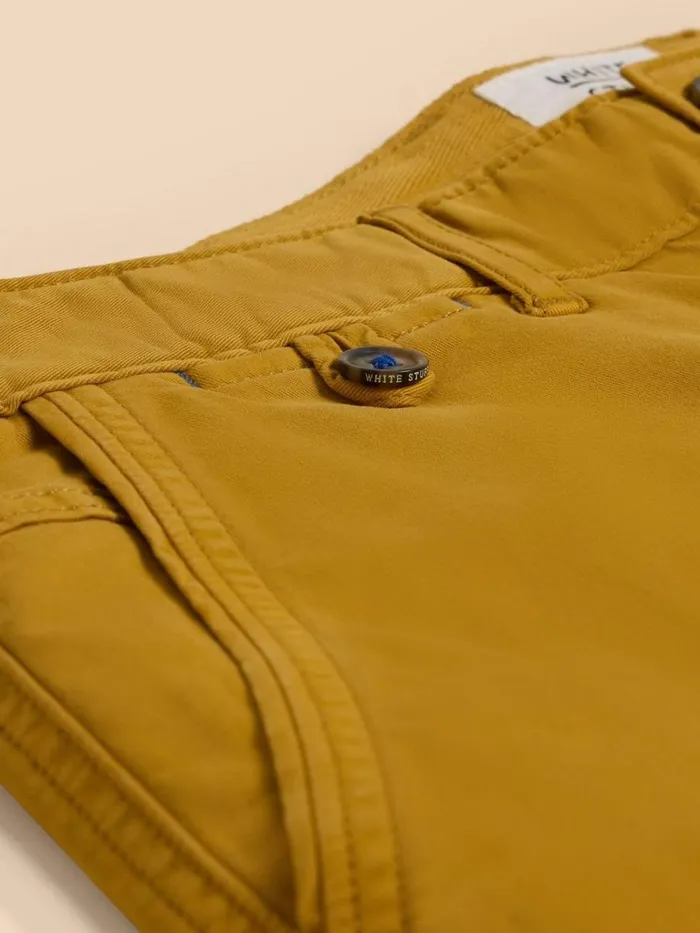 Men CHINOS White Stuff Sutton Organic Chino Short Deep Yellow Men CHINOS White Stuff Sutton Organic Chino Short Deep Yellow