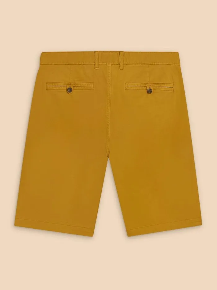 Men CHINOS White Stuff Sutton Organic Chino Short Deep Yellow Men CHINOS White Stuff Sutton Organic Chino Short Deep Yellow