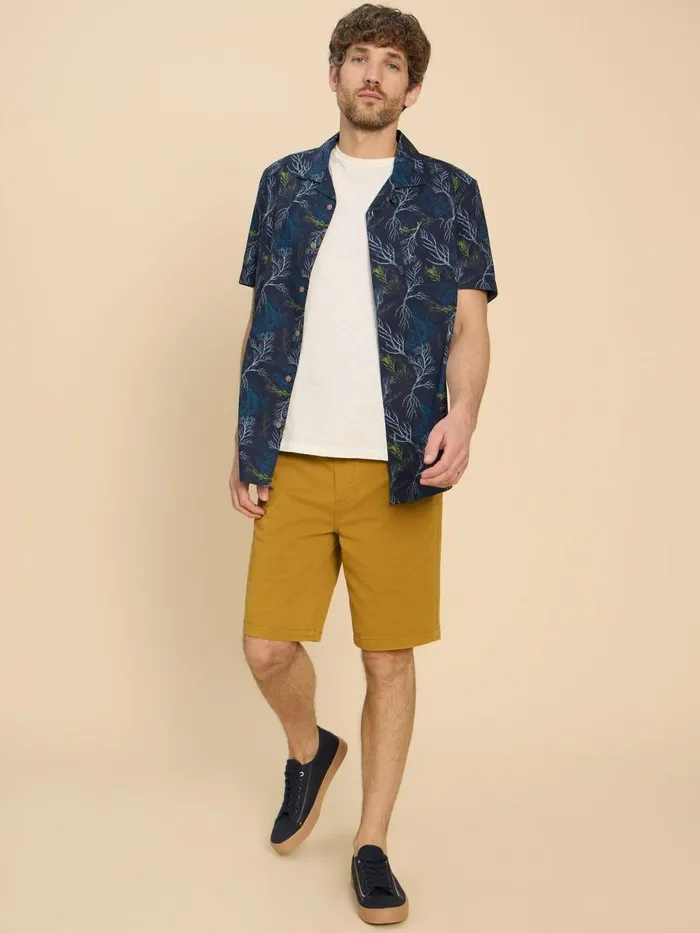 Men CHINOS White Stuff Sutton Organic Chino Short Deep Yellow Men CHINOS White Stuff Sutton Organic Chino Short Deep Yellow