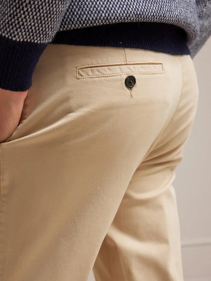 Men Clothing Cyrillus Chino Trousers Beige