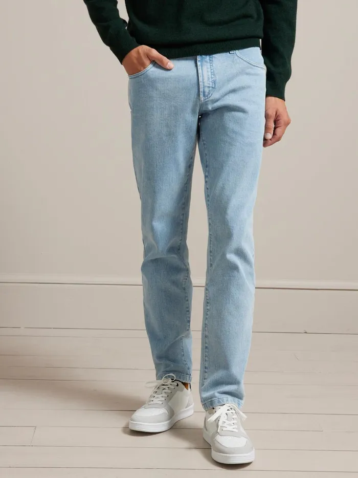 Men Clothing Cyrillus Regular Organic Cotton Jeans With An EcoFriendly Wash Bleach