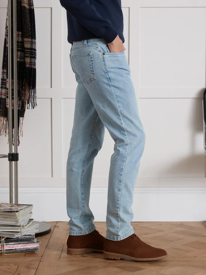 Men Clothing Cyrillus Regular Organic Cotton Jeans With An EcoFriendly Wash Bleach