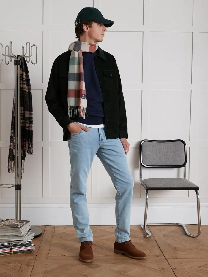 Men Clothing Cyrillus Regular Organic Cotton Jeans With An EcoFriendly Wash Bleach