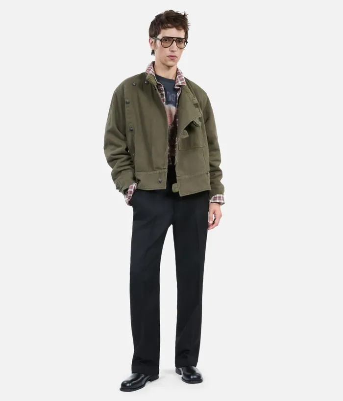 Men Coats and Jackets THE KOOPLES Khaki Officerstyle Jacket