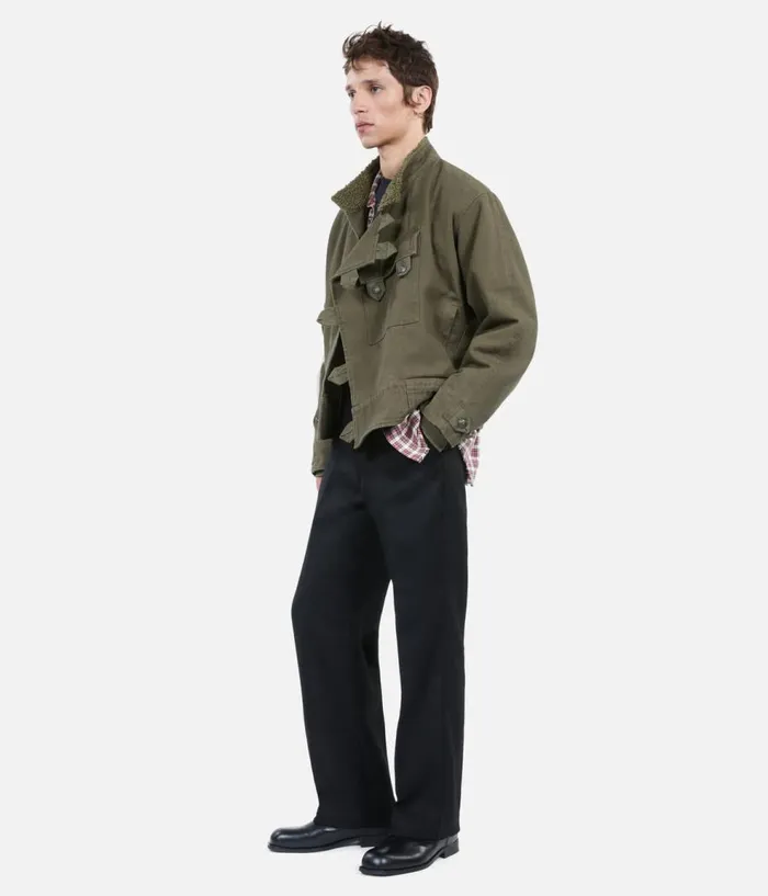 Men Coats and Jackets THE KOOPLES Khaki Officerstyle Jacket Men Coats and Jackets THE KOOPLES Khaki Officerstyle Jacket