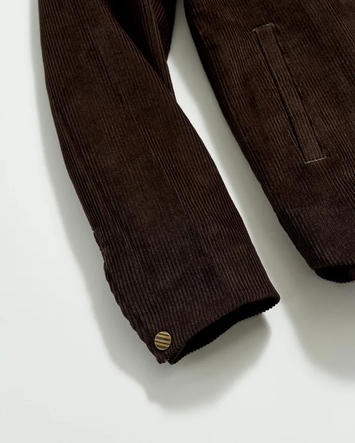 Men Corduroy Mo Shirt Jacket Chocolate Billy Reid Jackets and Outerwear