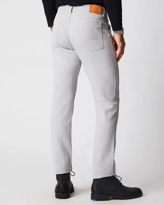 Men Cotton Linen 5 Pocket Pant Quarry Billy Reid Bottoms