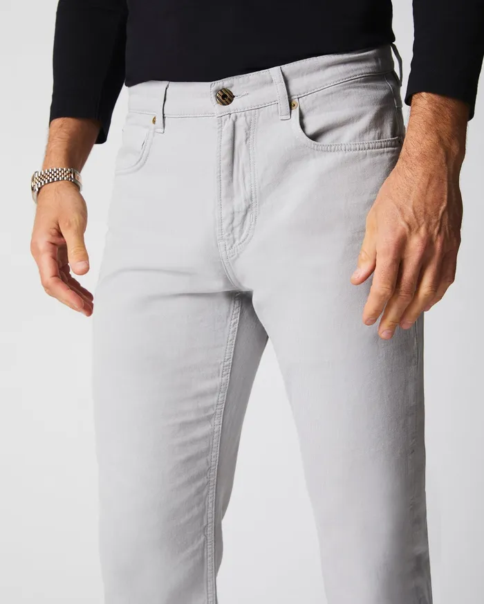 Men Cotton Linen 5 Pocket Pant Quarry Billy Reid Bottoms