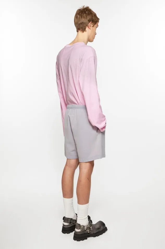Men Cotton Shorts Dusty Purple Acne Studios Shorts