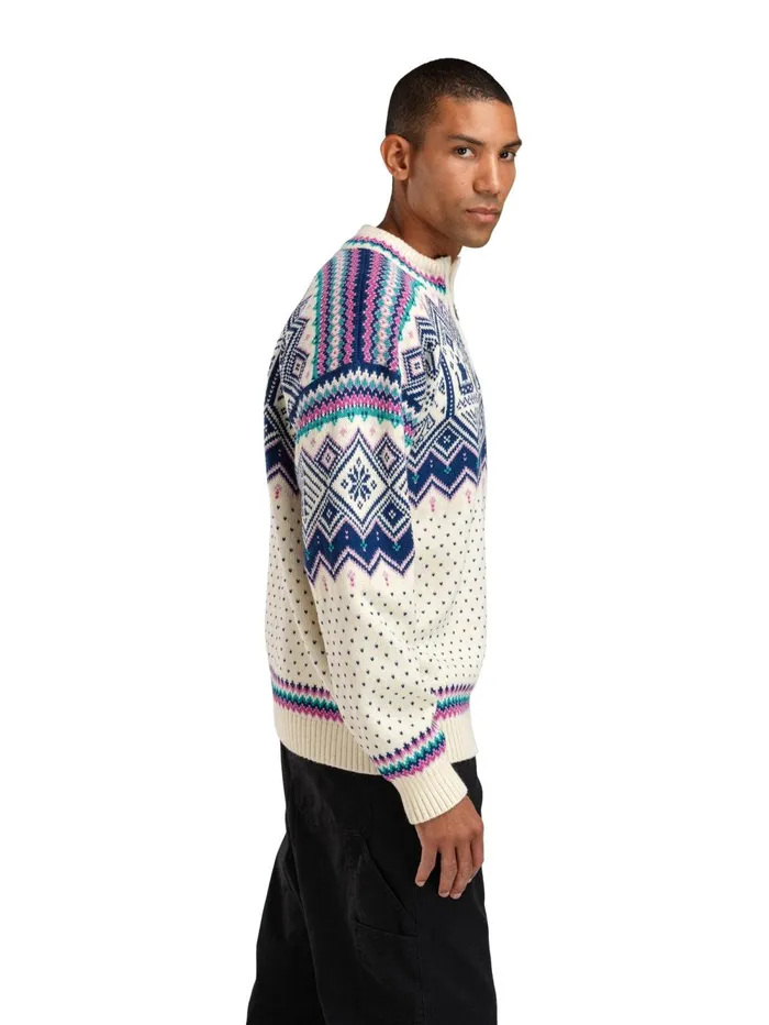 Men Dale Of Norway Halfzip 2025 Trondheim Wool Sweater