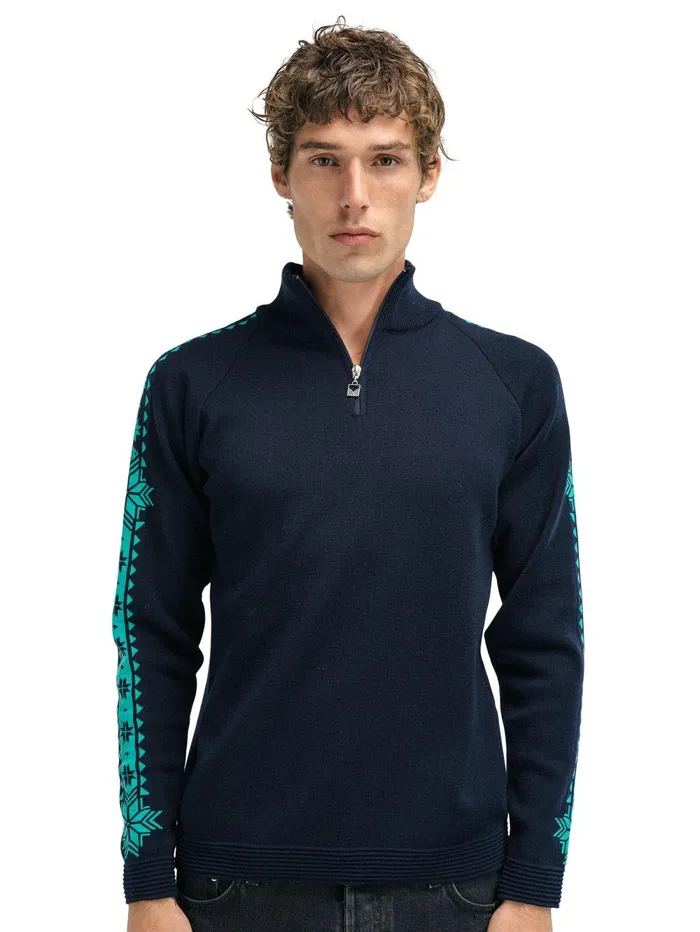Men Dale Of Norway Halfzip Geilo Sweater 8211 Merino Wool