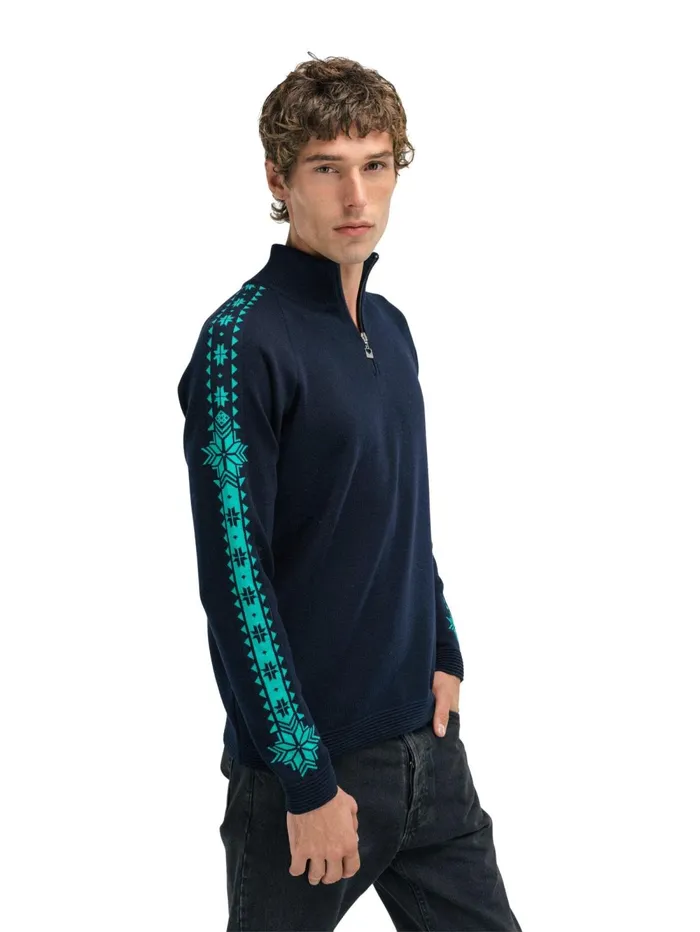 Men Dale Of Norway Halfzip Geilo Sweater 8211 Merino Wool