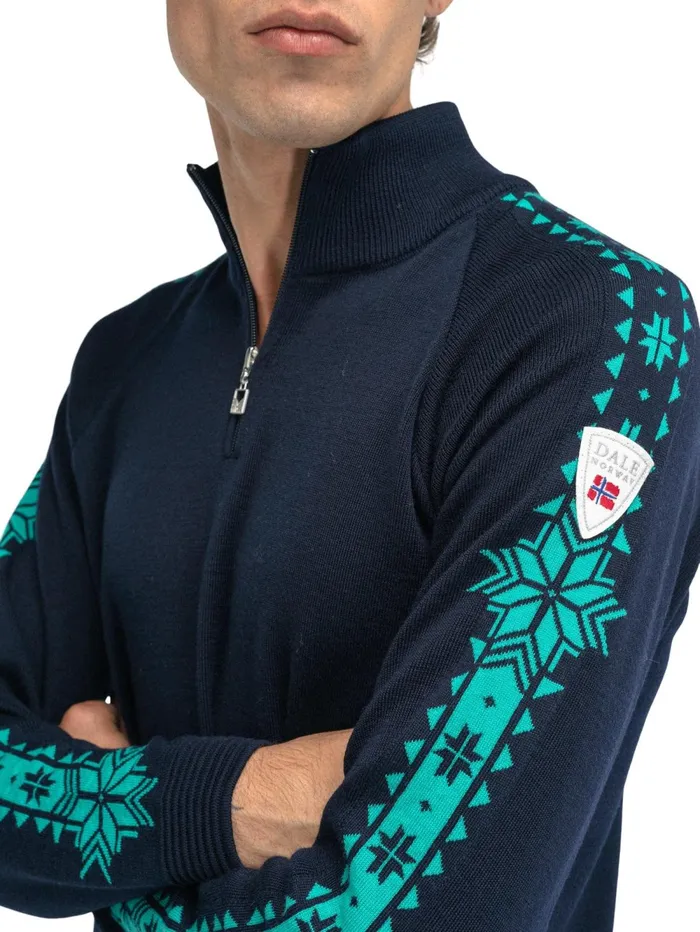 Men Dale Of Norway Halfzip Geilo Sweater 8211 Merino Wool