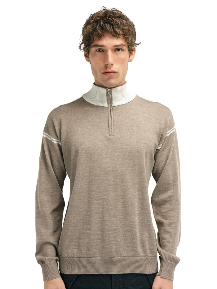Men Dale Of Norway Halfzip Sandvik Sweater 8211 Merino Wool
