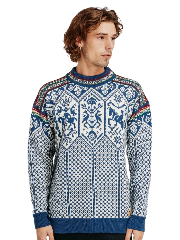 Men Dale Of Norway Round Neck 1994 Lillehammer Wool Sweater Unisex