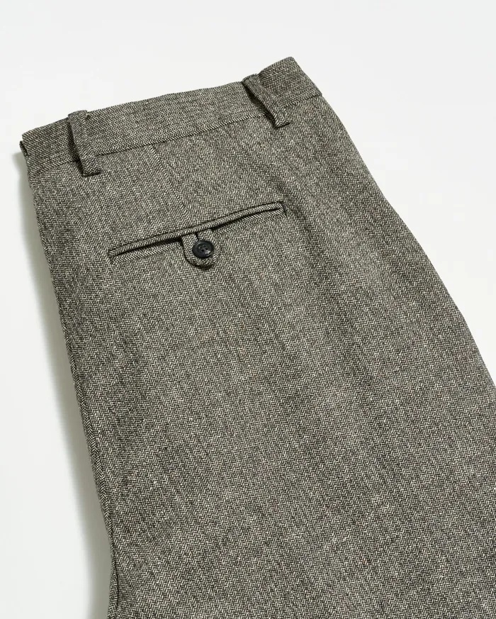 Men Flat Front Trouser Blackwhite Billy Reid Bottoms