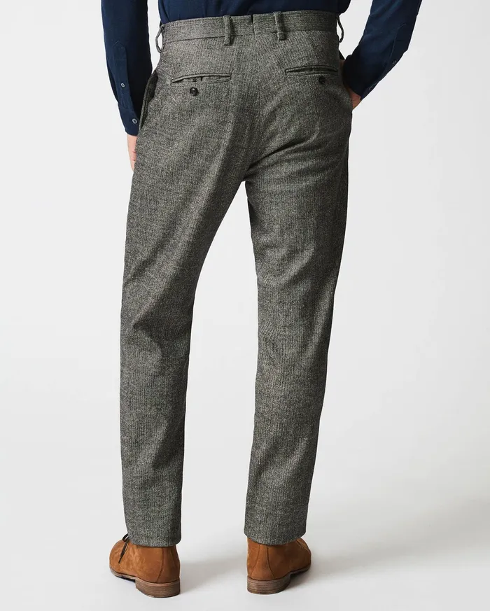 Men Flat Front Trouser Blackwhite Billy Reid Bottoms