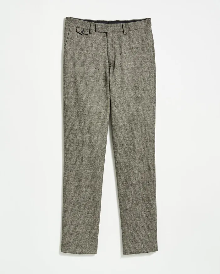 Men Flat Front Trouser Blackwhite Billy Reid Bottoms