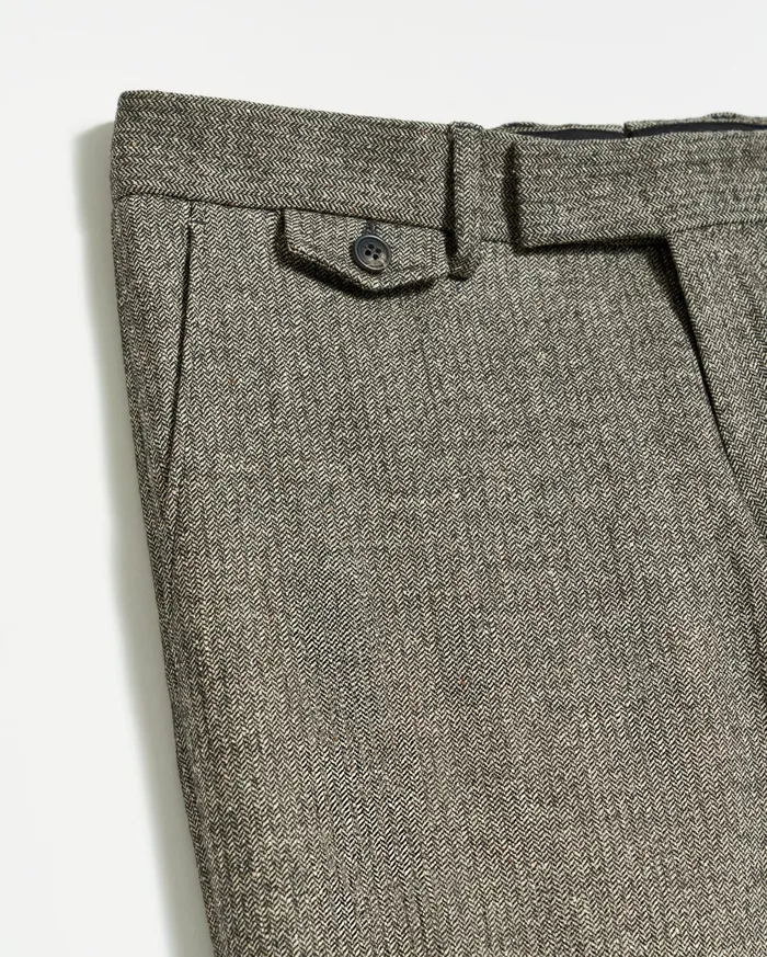 Men Flat Front Trouser Blackwhite Billy Reid Bottoms